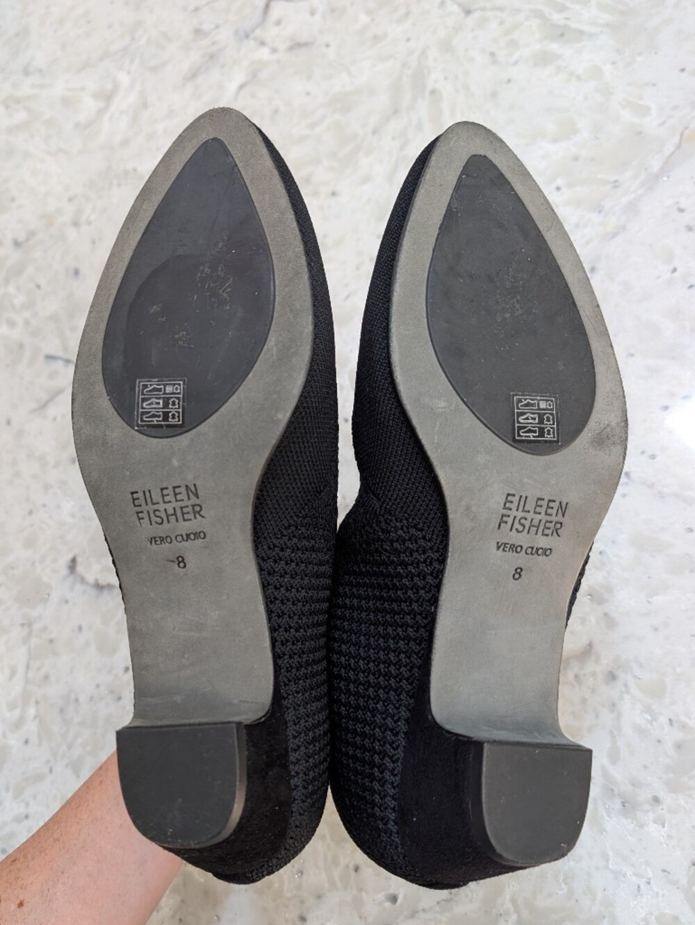 Eileen Fisher Purl Sock Bootie Black Size 8 - Picture 5 of 6